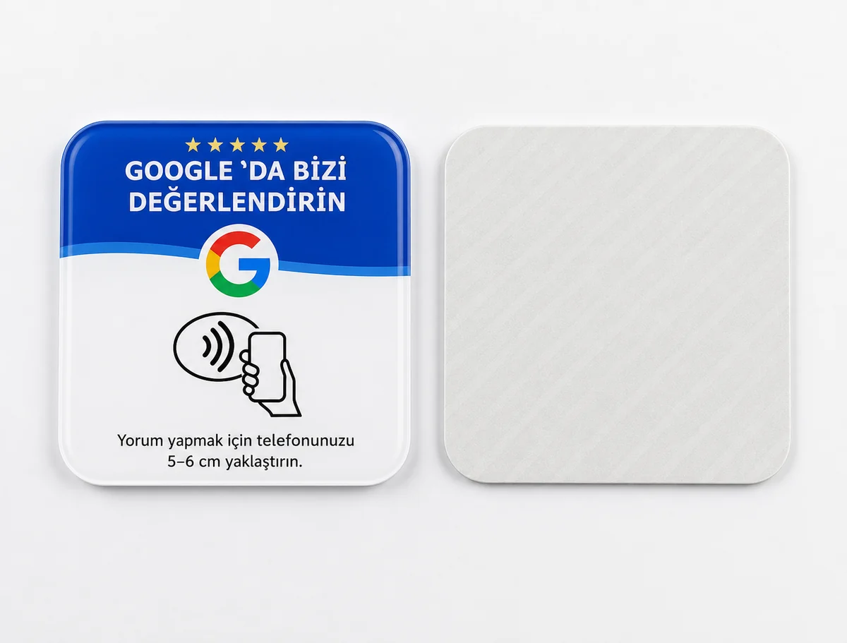 Google Puan ve Yorum NFC Plaketi