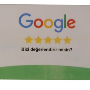 Google yorum kartı NFC(QR Kodsuz)