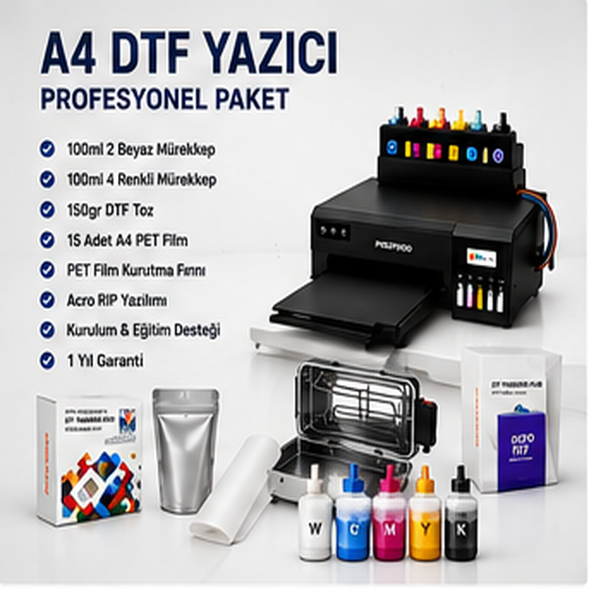 A4 DTF Profesyonel Başlangıç Paketi